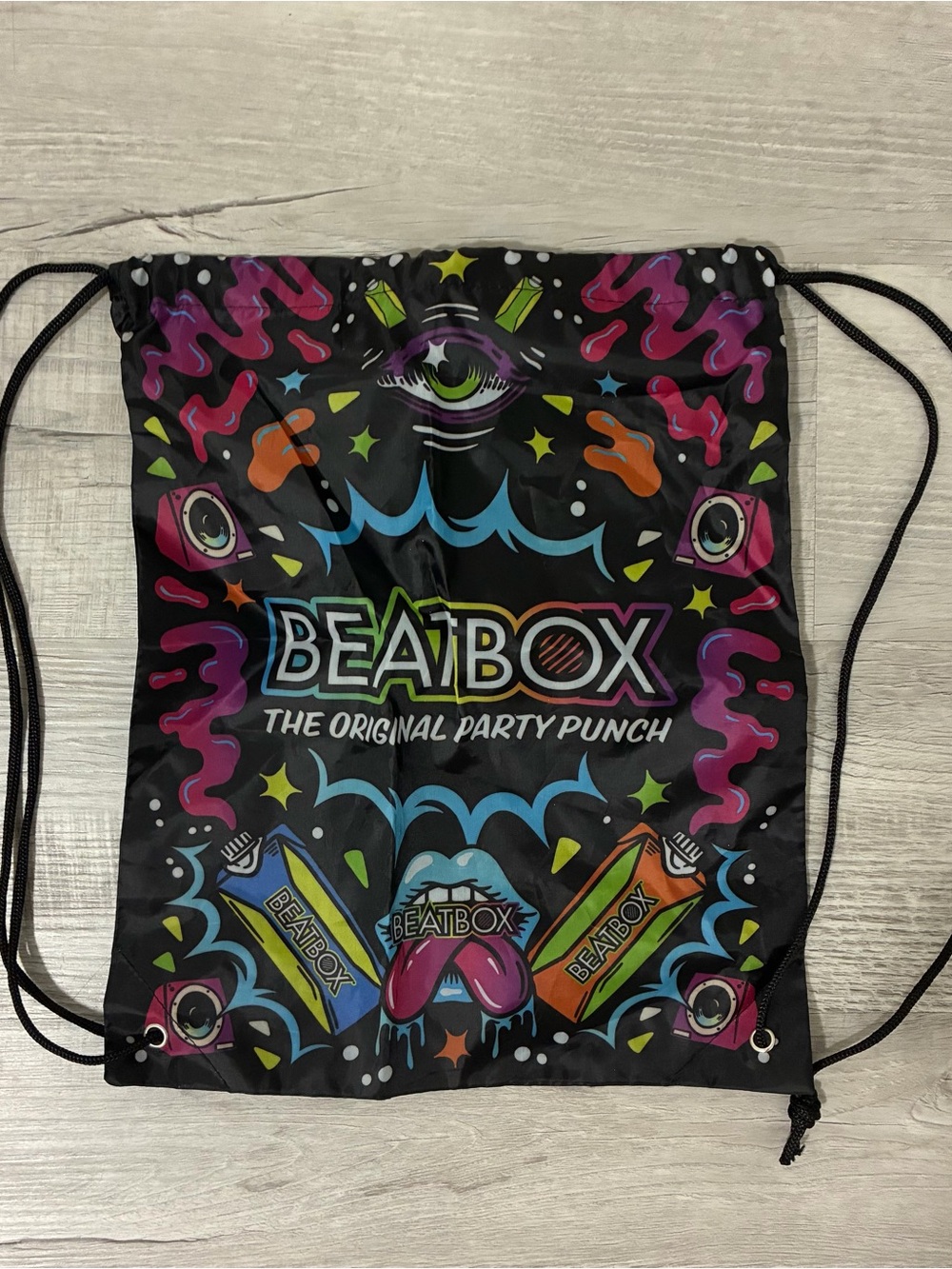 beatbox multicolor string bag